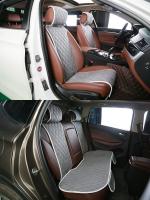 Комплект накидок на сиденья из алькантары GT Plus (серый)