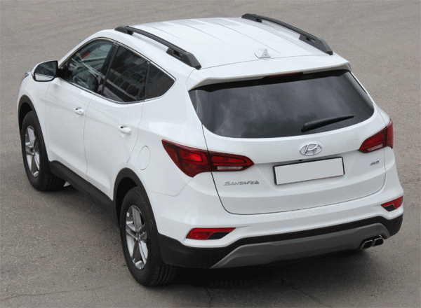 Рейлинги на крышу Hyundai Santa Fe 3 (2012-2018)