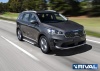 Порог-площадка "Bmw-Style" с креплением Kia Sorento Prime (2018-2020)