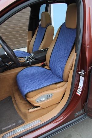 Накидка на сиденье из алькантары RS (синяя) Автопилот