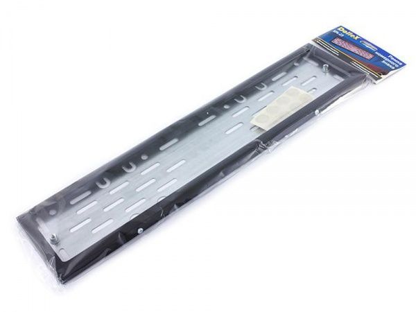 Рамка номерного знака Dollex SPL-23 с адаптером (черная)