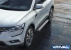 Порог-площадка "Silver" с креплением на Renault Koleos (2017-н.в.)