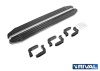 Порог-площадка "Premium-Black" с креплением Nissan Navara (2005-2010-2015)