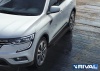 Порог-площадка "Black" с креплением на Renault Koleos (2017-н.в.)