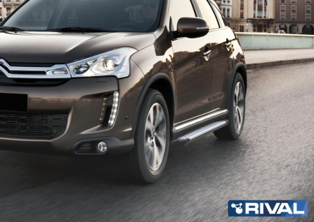 Порог-Площадка "Style" с креплением Citroen C4 AirCross (2012-2016)