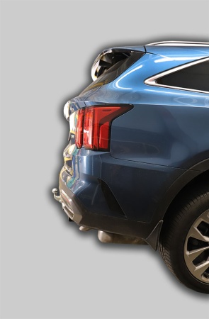 Фаркоп для Kia Sorento IV (MQ)(C НЕРЖ. ПЛАСТИНОЙ) (без электрики) (2020-н.в.) «ЛидерПлюс»