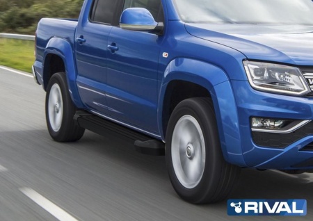 Порог-площадка "Premium" с креплением Volkswagen Amarok (2016-н.в.)