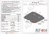 Защита картера Alfa Romeo 156 (1997-2005) 2.4 JTD Alfeco