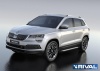 Порог-площадка "Bmw-Style" с креплением Skoda Karoq (2020-н.в.)