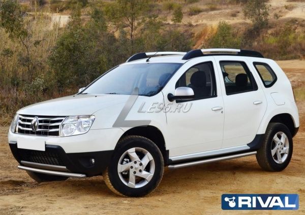 Защита переднего бампера d42 Renault Duster 2011-2015
