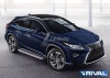 Пороги с листом d57 Lexus RX 2015-
