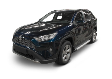 Порог-площадка "Silver" с креплением Toyota Rav4 (2019-н.в.)