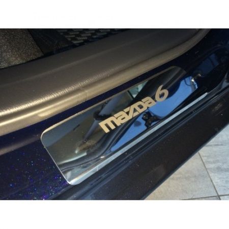 Накладки на пороги Mazda 6 2012-н.в. (комплект 4шт.)
