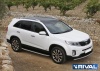Порог-площадка "Premium" с креплением Kia Sorento II (2012-2020)