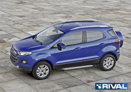 Порог-площадка "Bmw-Style" с креплением Ford EcoSport II (2018-н.в.)