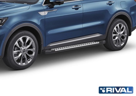 Порог-площадка "Bmw-Style" с креплением Kia Sorento (2020-н.в.)