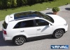 Порог-площадка "Black" с креплением Kia Sorento II (2012-2020)