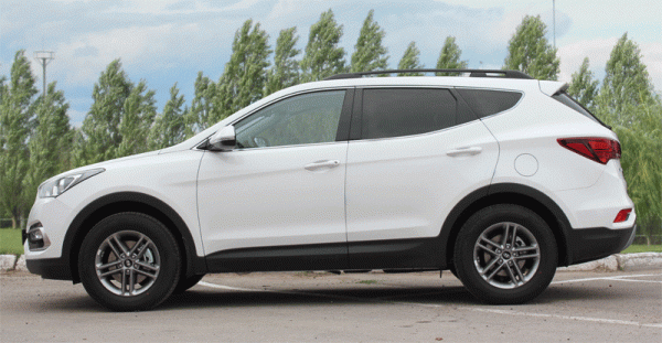Рейлинги на крышу Hyundai Santa Fe 3 (2012-2018)