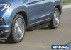Порог-площадка "Premium-Black" с креплением Honda Pilot III (2016-2019)
