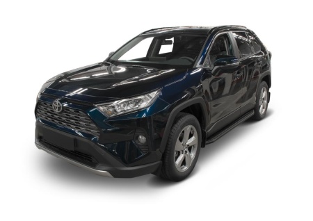 Порог-площадка "Premium Black" с креплением Toyota Rav4 (2019-н.в.)