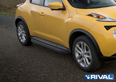 Порог-площадка "Premium" с креплением Nissan Juke FWD (2010-2014-2016)