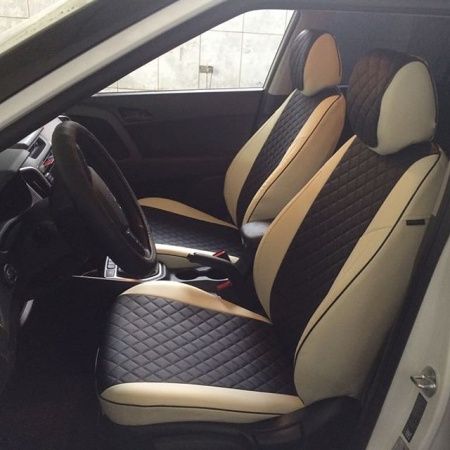 Чехлы из экокожи РОМБ для Hyundai Creta (2016-2020) "Автопилот"