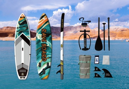 Надувная SUP-доска (сапборд) Rave Board Mix (335x83x15 cm)