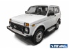 Порог-площадка "Silver" с креплением Lada Niva 4x4 3D (1977-н.в.) \ Urban 3D (2016-н.в.)