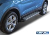 Порог-площадка "Silver" с креплением Nissan Qashqai (2013-н.в.)