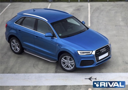 Порог-площадка "Premium" с креплением Audi Q3 8U (2011-2014)