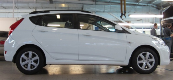 Рейлинги на крышу Hyundai Solaris хб (2011-2017)
