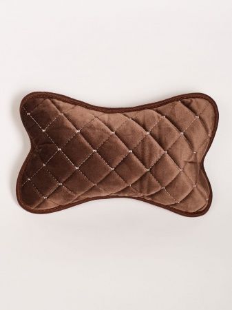 Подушка под шею из велюра