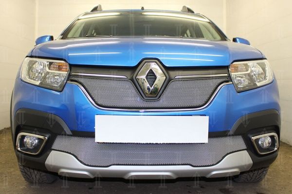Защитная сетка радиатора Renault Logan Stepway (2018-н.в.)