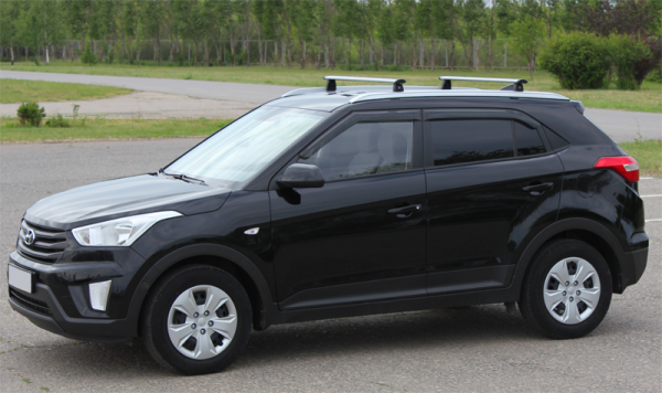 Рейлинги на крышу Hyundai Creta (2016-н.в.) интегрированные