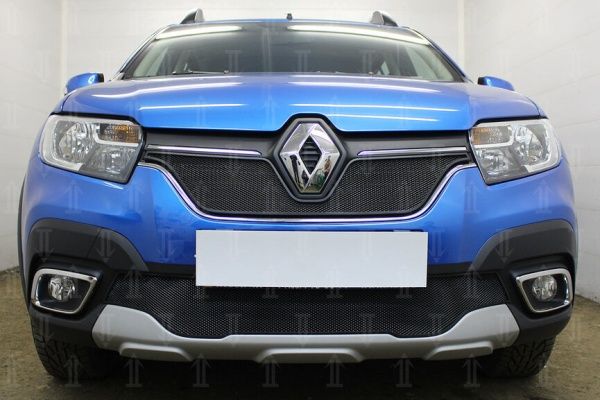 Защитная сетка радиатора Renault Sandero Stepway II рестайлинг (2018-н.в.)