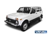 Порог-площадка "Black" с креплением Lada Niva 4x4 5D (1993-н.в.) \ Urban 5D (2016-н.в.)