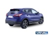 Защита заднего бампера d57 уголки Nissan Qashqai 2013-