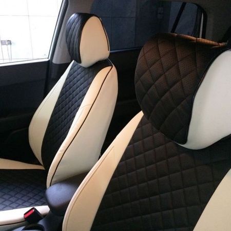 Чехлы из экокожи РОМБ для Hyundai Creta (2016-2020) "Автопилот"