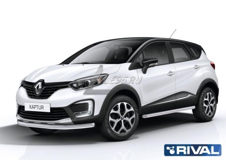 Защита порогов d57 Renault Kaptur 2016-
