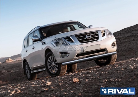 Защита переднего бампера d76 Nissan Patrol 2014-