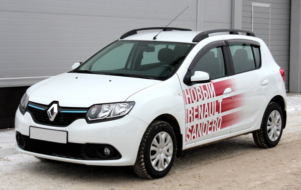 Рейлинги на крышу Renault Sandero (2014-н.в.)