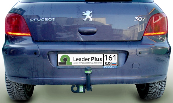 Фаркоп для Peugeot 307 хэтчбек (без электрики) (2001-2008) «ЛидерПлюс»