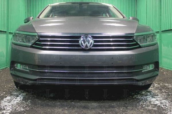 Защитная сетка радиатора Volkswagen Passat B8 1.4 TSI (2014-н.в.) (3 части)