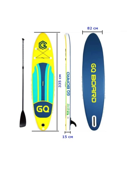 Надувная SUP-доска (сапборд) GQ BOARD COMANCHE GQ335, (335х82х15 см)