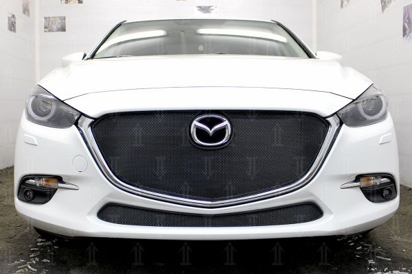 Защитная сетка радиатора Mazda 3 (2016-2019)