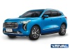 Порог-площадка "Premium-Black" с креплением Haval Jolion (2021-н..в.)