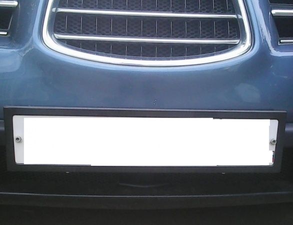 Рамка номерного знака Dollex SPL-23 с адаптером (черная)