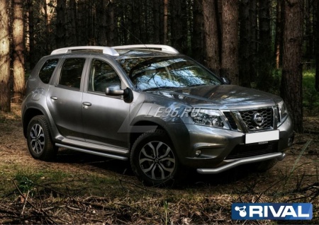 Защита переднего бампера d57 волна Nissan Terrano 2014-