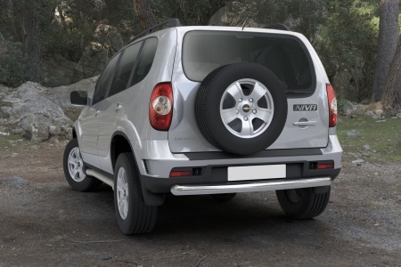 Защита заднего бампера d76 Chevrolet Niva 2009-