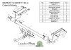 Фаркоп для Ford Kuga внедорожник (без электрики) (2013-н.в.) «ЛидерПлюс»